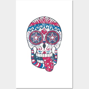 MEXICAN SKULL - DAY OF THE DEAD Posters and Art